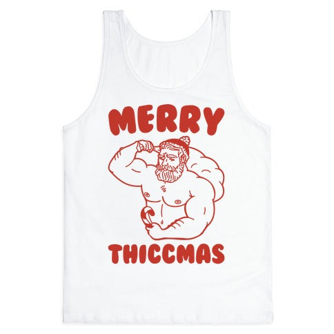 Merry Thiccmas Parody Tank Top