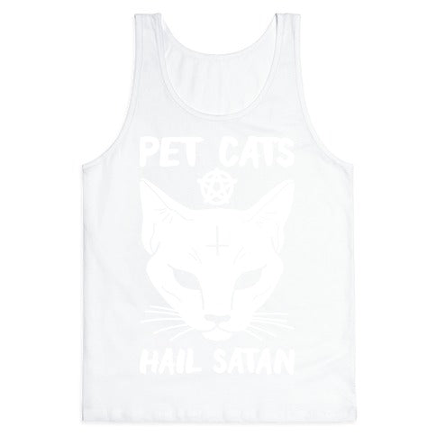Pet Cats Hail Satan Sphynx Tank Top