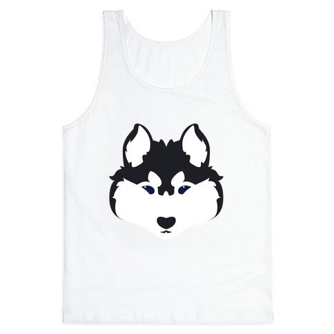 Siberian Husky Face Tank Top