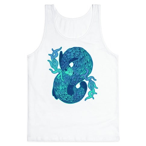 Swirling Wave Otter Tank Top