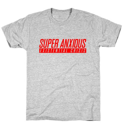 Super Anxious Existential Crisis SNES Parody T-Shirt
