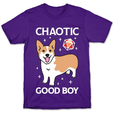 Chaotic Good Boy Corgi T-Shirt