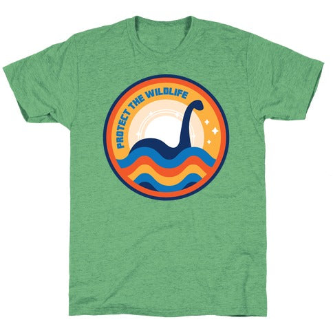 Protect The Wildlife - Nessie, Loch Ness Monster Unisex Triblend Tee