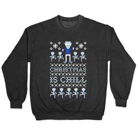 Christmas Is Chill Snow Miser Crewneck Sweatshirt