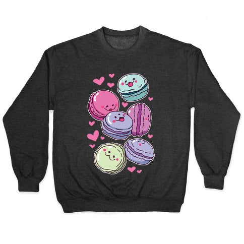 Cute Macarons Pattern Crewneck Sweatshirt
