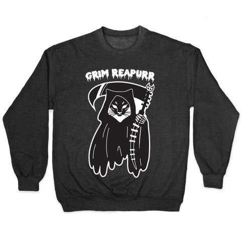 Grim Reapurr Cat Crewneck Sweatshirt