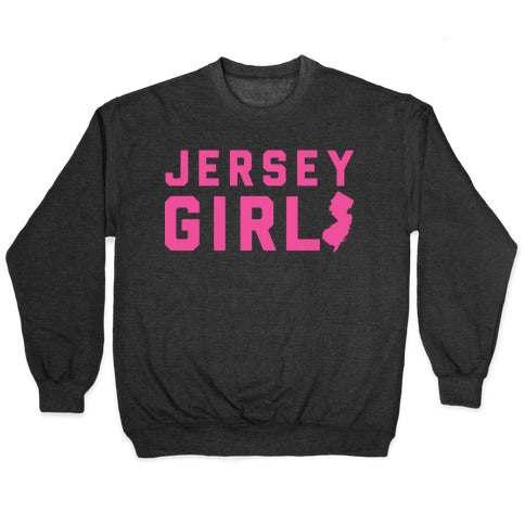 Jersey Girl (Pink) Crewneck Sweatshirt