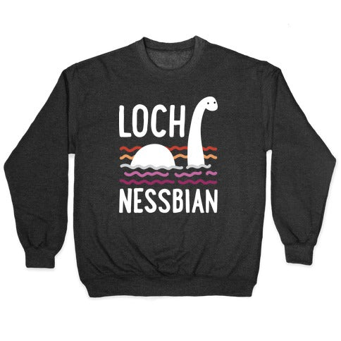 Loch Nessbian Lesbian Crewneck Sweatshirt