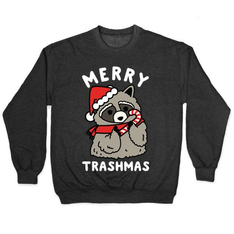Merry Trashmas Raccoon Crewneck Sweatshirt