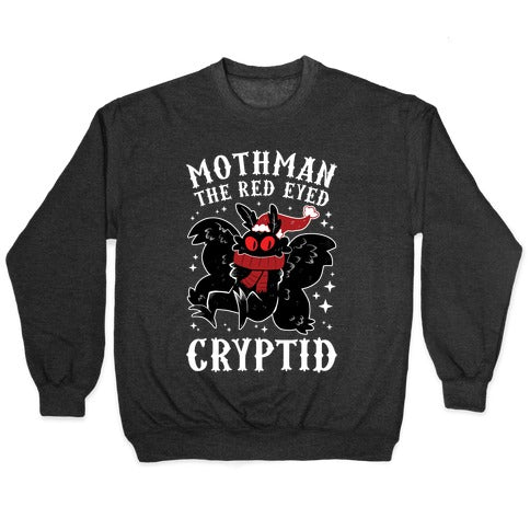 Mothman The Red Eyed Cryptid Crewneck Sweatshirt