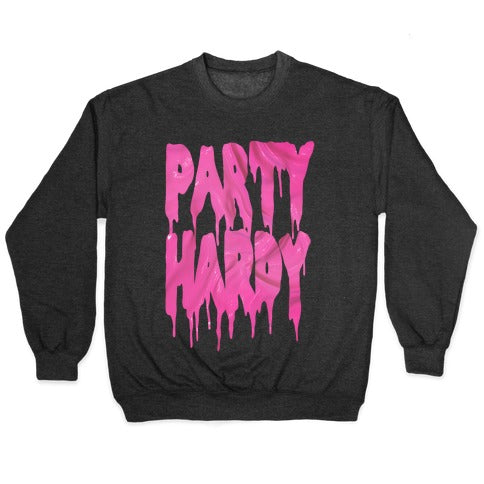 Party Hardy (Pink Drip) Crewneck Sweatshirt
