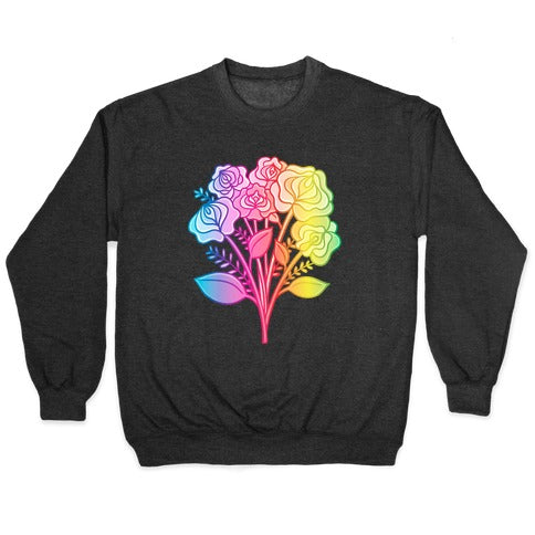 Rainbow Vulva Bouquet Crewneck Sweatshirt