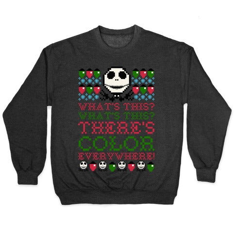 Skellington Ugly Sweater Crewneck Sweatshirt