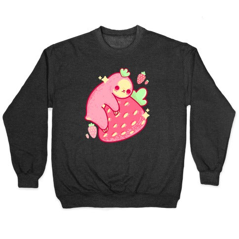 Strawberry Sloth Crewneck Sweatshirt