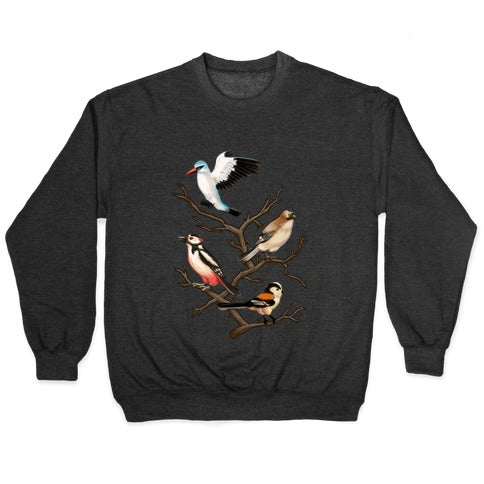 Woodland Birds Crewneck Sweatshirt