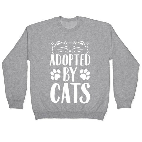 Adopted By Cats Crewneck Sweatshirt