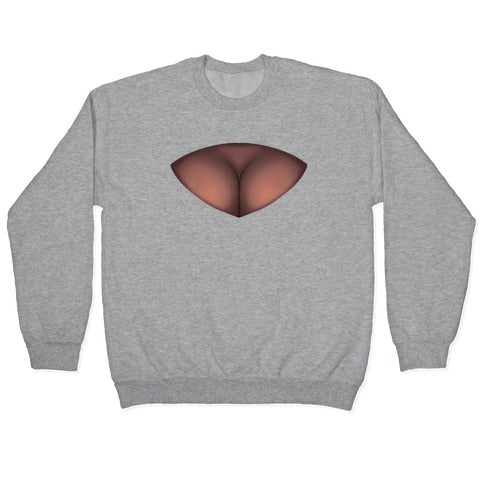 Cleavage Window Crewneck Sweatshirt