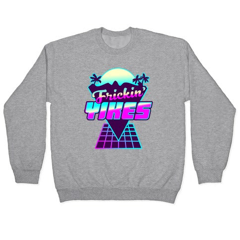 Frickin' YIKES Retro Wave Crewneck Sweatshirt