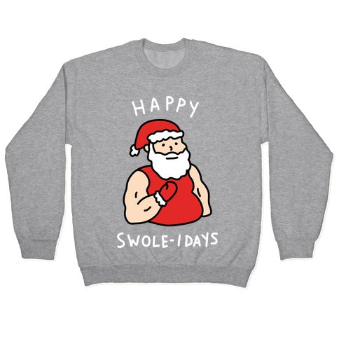 Happy Swole-idays Christmas Crewneck Sweatshirt