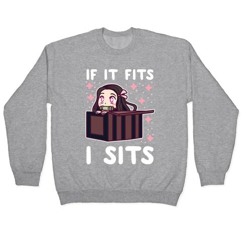 If It Fits, I Sits - Demon Slayer Crewneck Sweatshirt