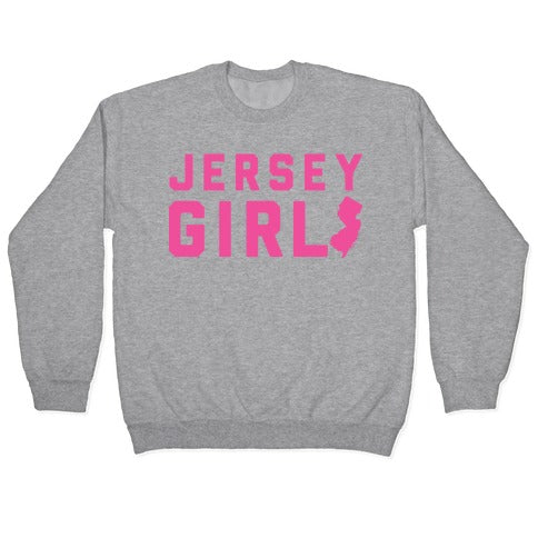Jersey Girl (Pink) Crewneck Sweatshirt