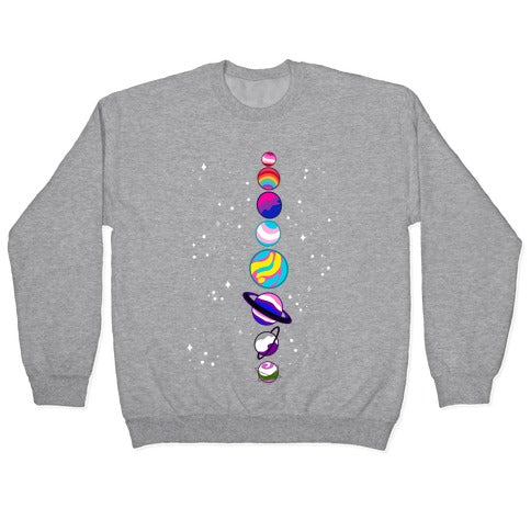 LGBTQ+ Planets Crewneck Sweatshirt