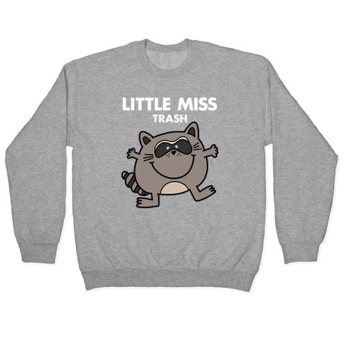 Little Miss Trash Raccoon Crewneck Sweatshirt