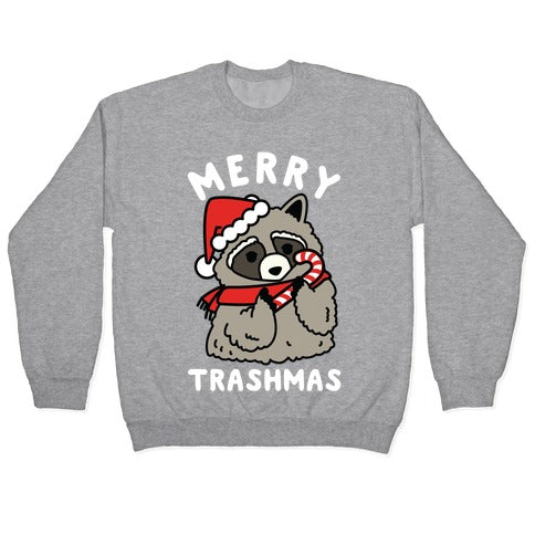 Merry Trashmas Raccoon Crewneck Sweatshirt