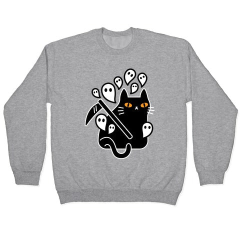 Nine Lives Reaper Cat Crewneck Sweatshirt