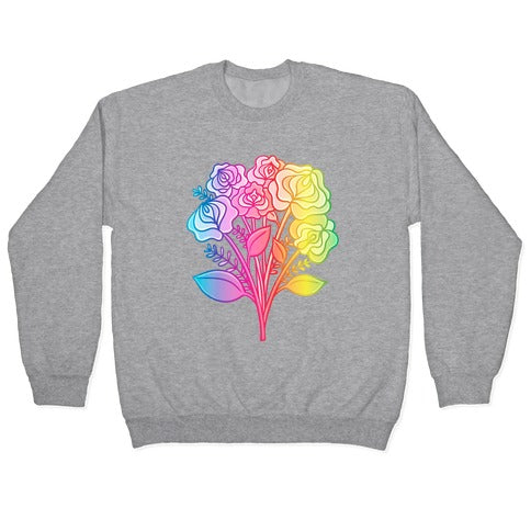 Rainbow Vulva Bouquet Crewneck Sweatshirt