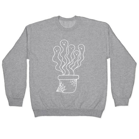 Spooky Ghost Plant Crewneck Sweatshirt
