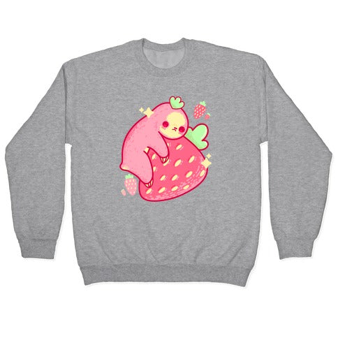 Strawberry Sloth Crewneck Sweatshirt