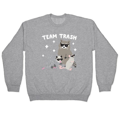 Team Trash Opossum Raccoon Rat Crewneck Sweatshirt