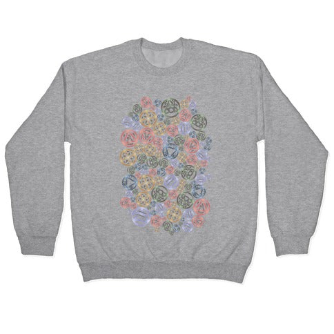 Witch's Elements Pattern Crewneck Sweatshirt