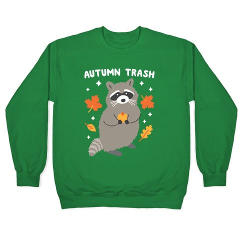 Autumn Trash Raccoon Crewneck Sweatshirt