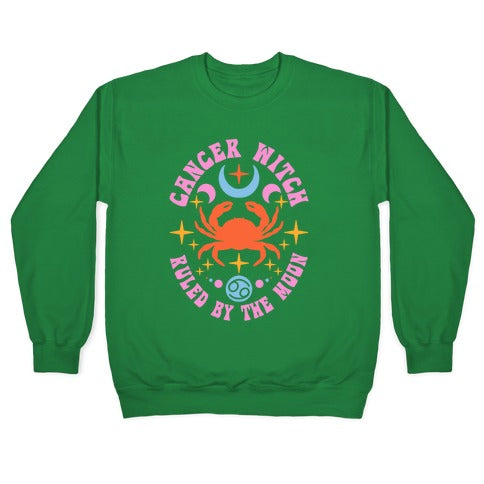 Cancer Witch Ruled By The Moon Crewneck Sweatshirt