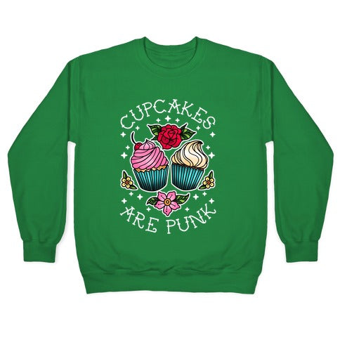 Cupcakes Are Punk Crewneck Sweatshirt