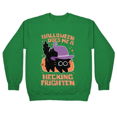 Halloween Does Me A Hecking Frighten Crewneck Sweatshirt