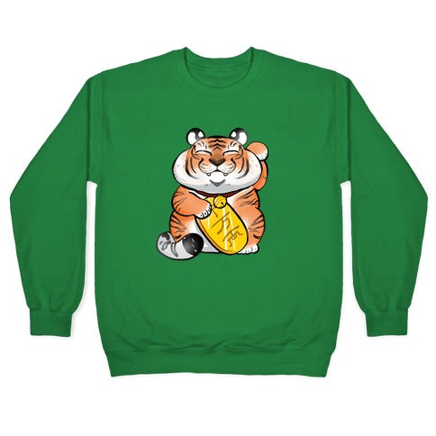 Lucky Tiger Crewneck Sweatshirt