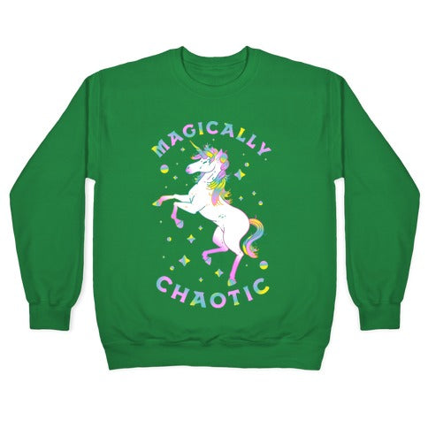 Magically Chaotic Unicorn Crewneck Sweatshirt