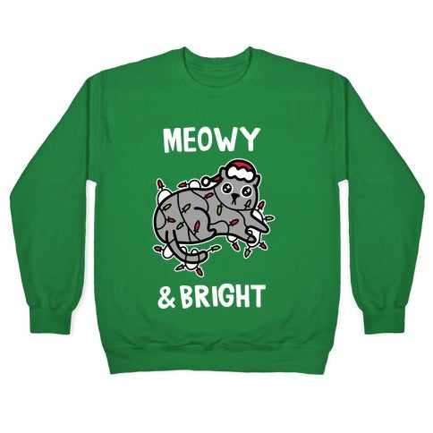 Meowy & Bright Crewneck Sweatshirt