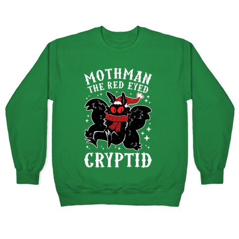 Mothman The Red Eyed Cryptid Crewneck Sweatshirt
