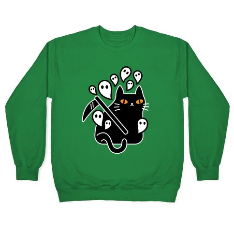 Nine Lives Reaper Cat Crewneck Sweatshirt