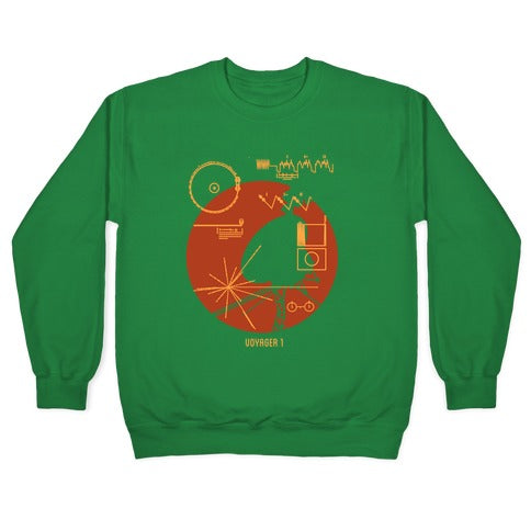 Retro Voyager 1 Golden Record Crewneck Sweatshirt