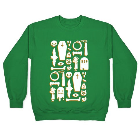 Simple Halloween Pattern Crewneck Sweatshirt