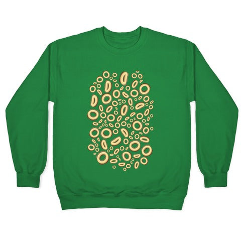 Spaghettios Pattern Crewneck Sweatshirt