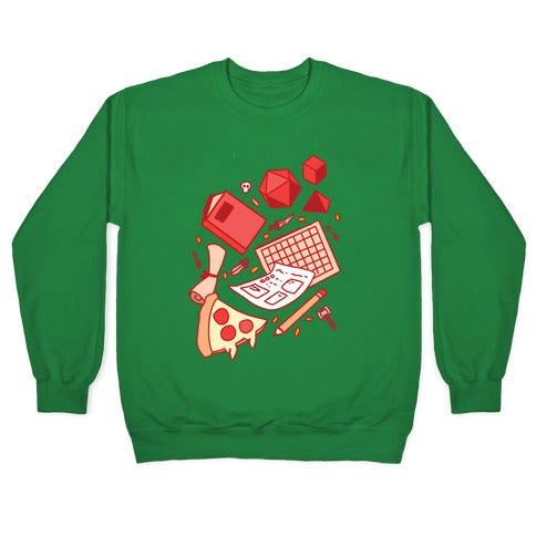 Tabletop RPG pattern Crewneck Sweatshirt