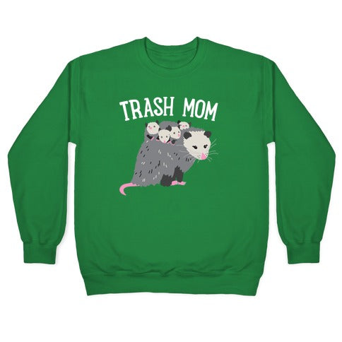 Trash Mom Opossum Crewneck Sweatshirt