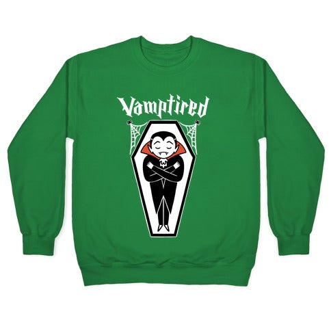 Vamptired Tired Vampire Crewneck Sweatshirt
