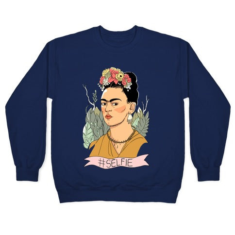 Frida #Selfie Crewneck Sweatshirt